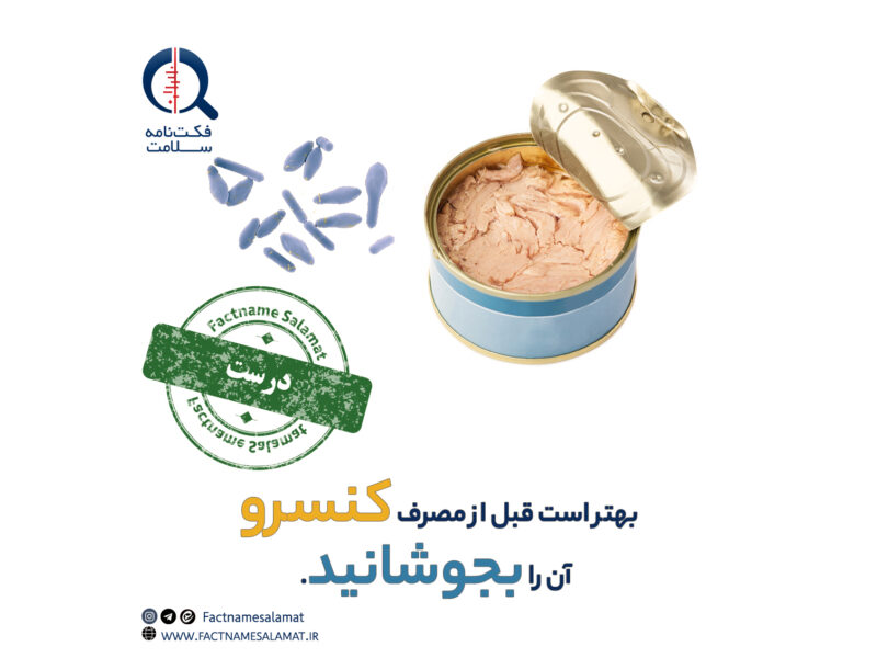 راستی‌آزمایی: کنسرو ها پیش‌از مصرف بهتر است جوشانده شوند.