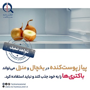 راستی‌آزمایی: پیاز پوست‌کنده باکتری‌ها را به خود جذب میکند و نباید مصرف شود.